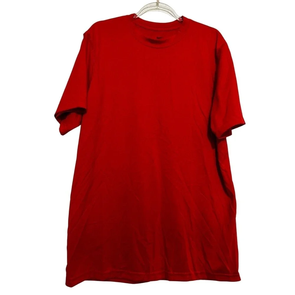 Nike Mens Dri-Fit T-Shirt Short Sleeve Red Medium Performance Tee